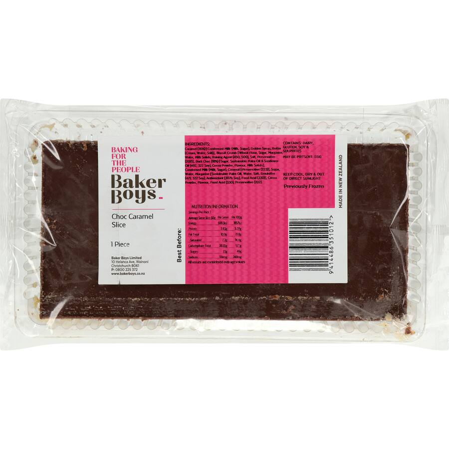 Baker Boys Slices Choc Caramel