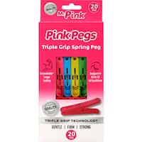 Mr Pink Clothes Pegs Triple Grip Spring