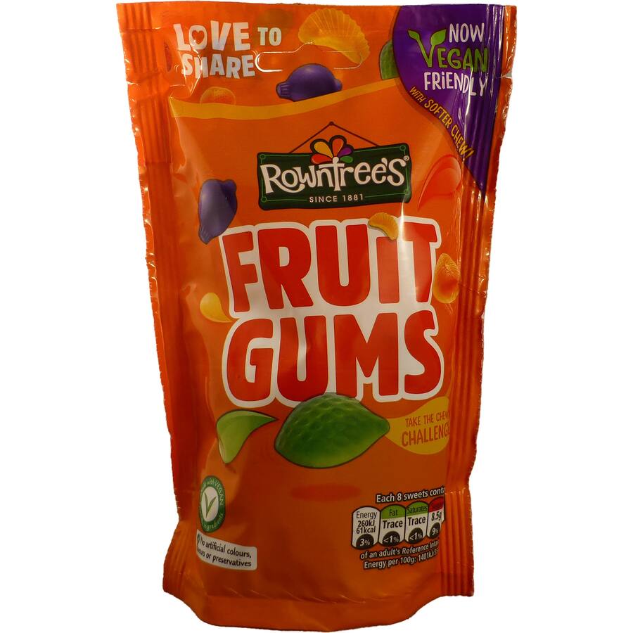 Rowntrees Fruit Gums Vegan