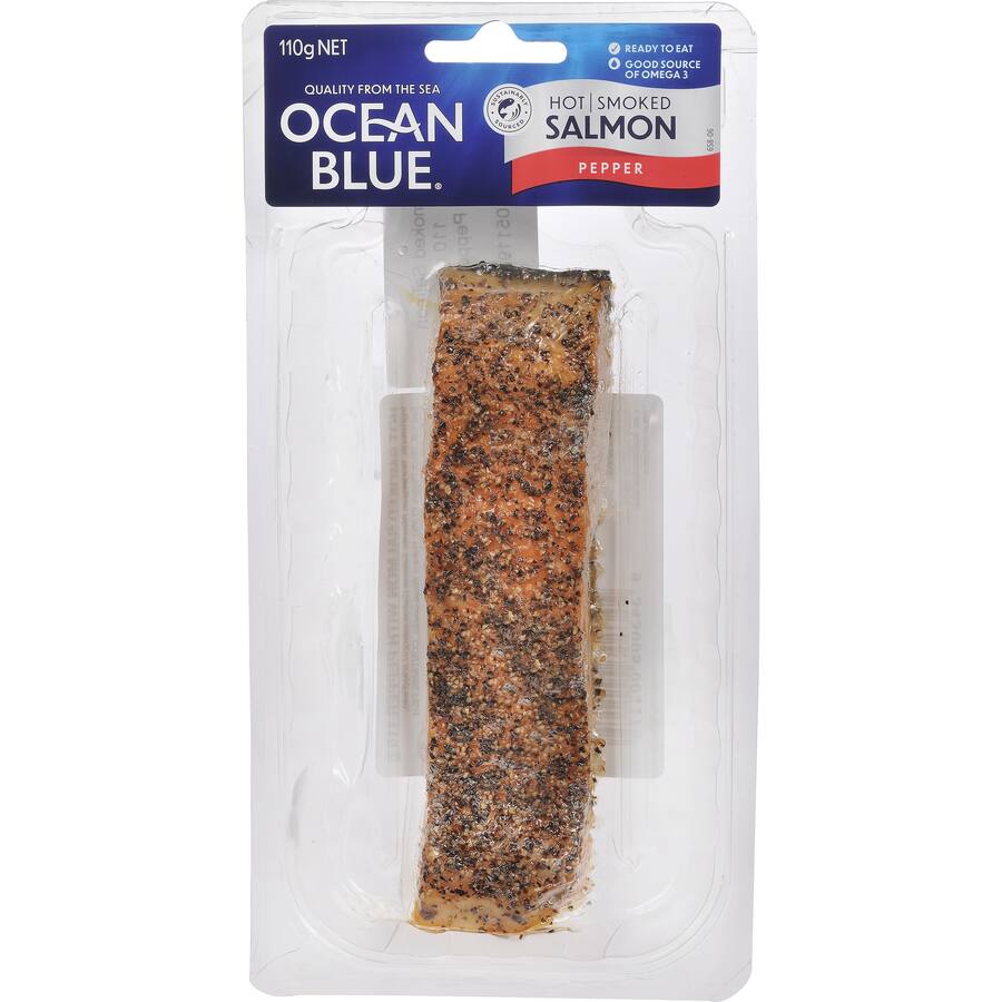 Ocean Blue Smoked Salmon Hot Smoked Pepper