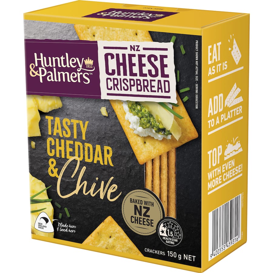 Huntley & Palmers Crispbread Tasty Cheese & Chives