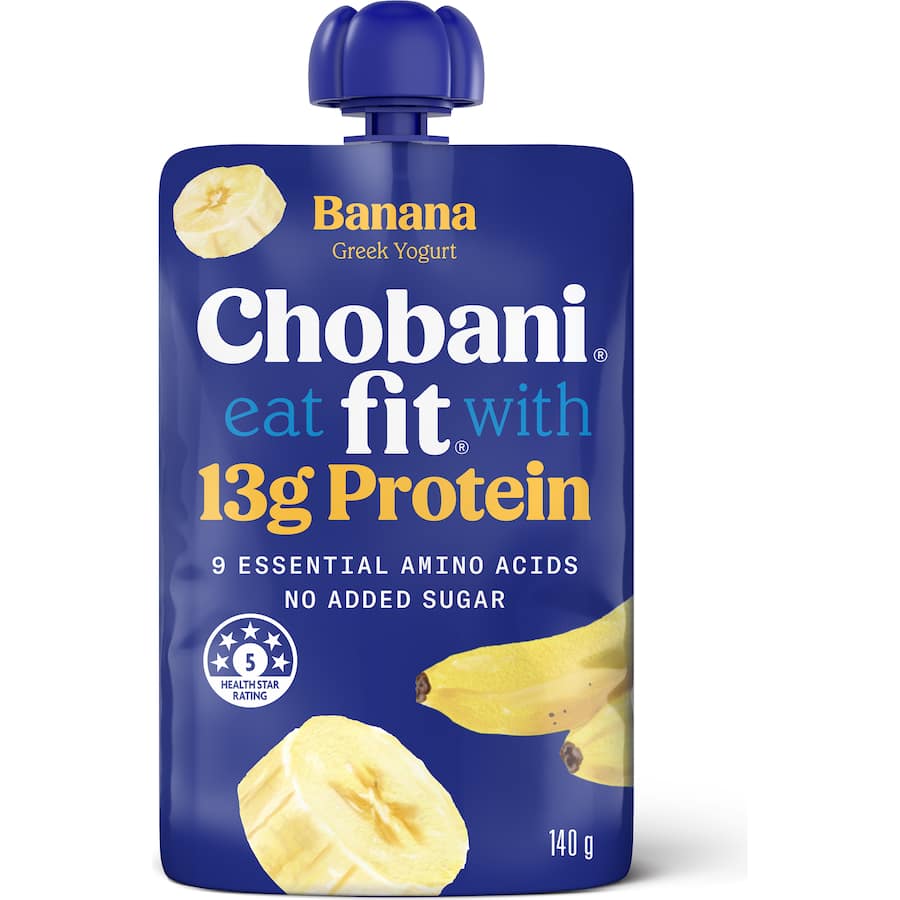 Chobani Fit High Protein Greek Yoghurt Pouch Banana