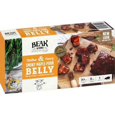 beak & sons pork belly smoky maple