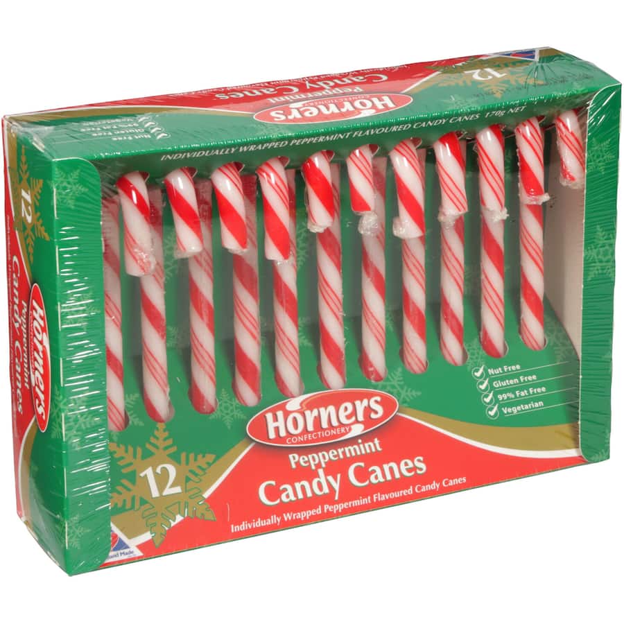 Horners Candy Canes Peppermint