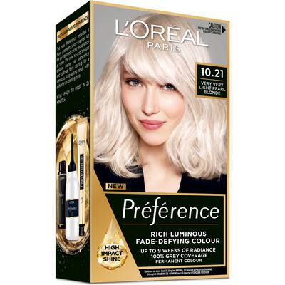 l'oreal paris preference hair colour alaska 10/21