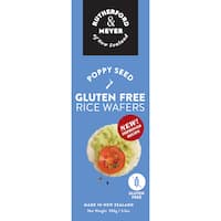 Rutherford & Meyer Gluten Free Rice Wafers Poppy Seed