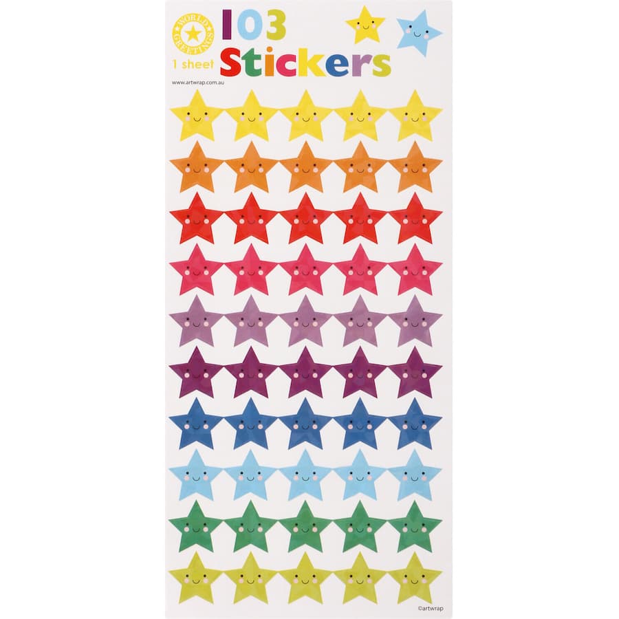 Art Wrap Stickers Smiley Stars