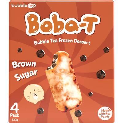bubbleme frozen dessert bubble tea brown sugar