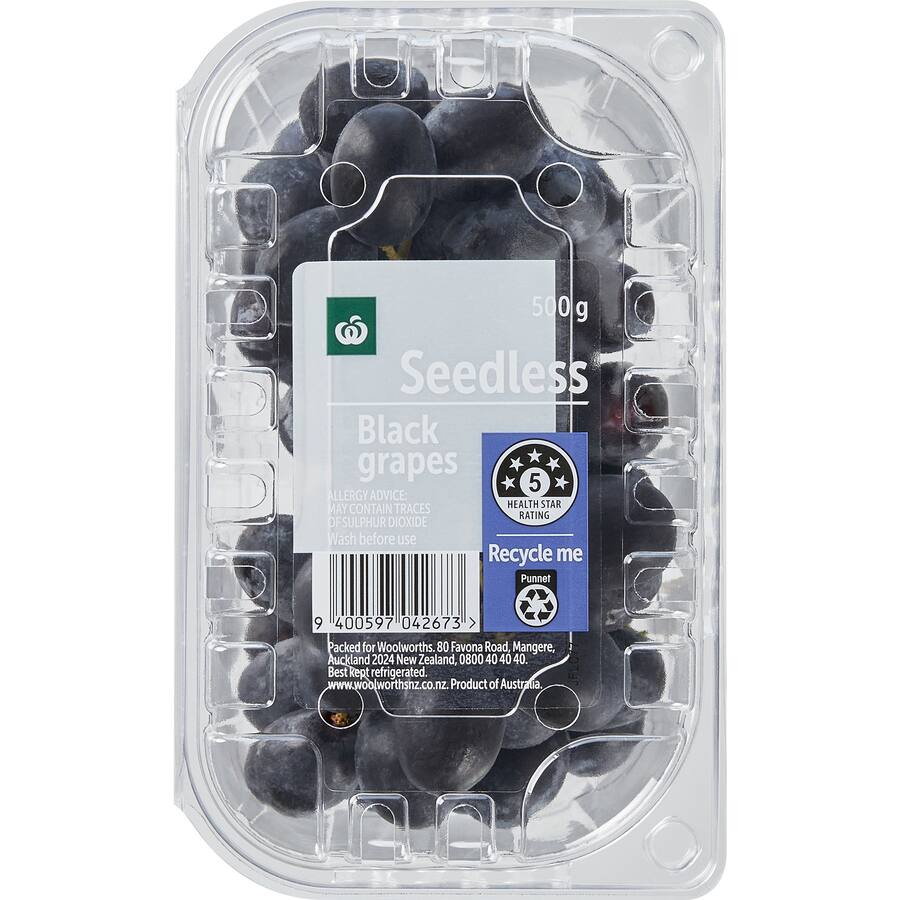 Woolworths Grapes Black
