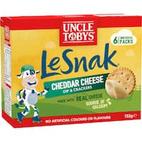 Uncle Tobys Le Snak Dip & Crackers Cheddar Cheese
