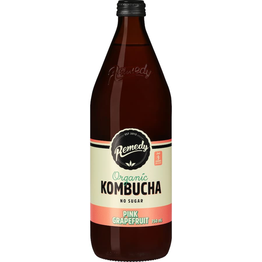 Remedy Kombucha Pink Grapefruit