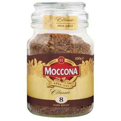 moccona instant coffee classic dark roast