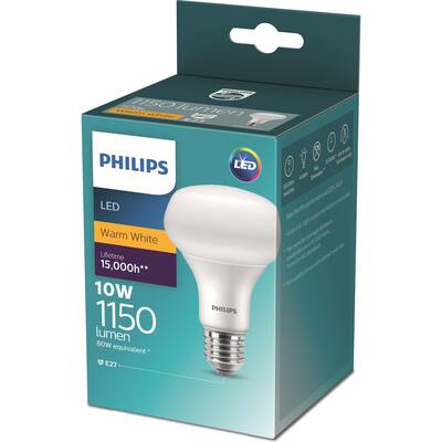 Led light bulb 10w e27 2700 ww r80