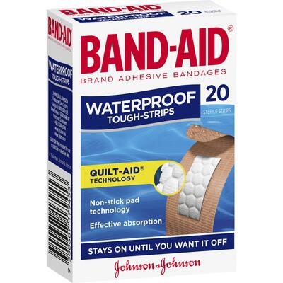 band aid plasters tough strips waterproof