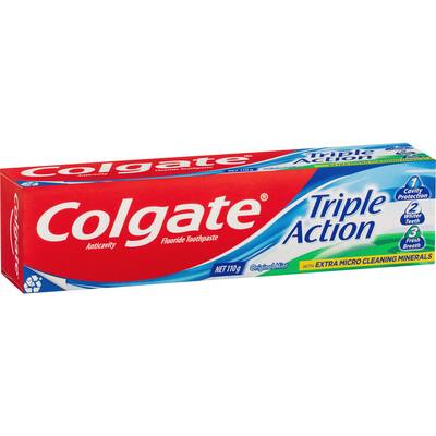 colgate triple action toothpaste original mint flavour