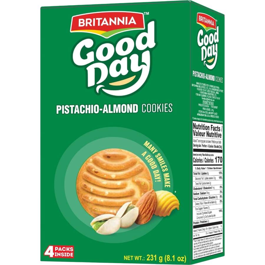 Britannia Cookies Good Day Pista Badam