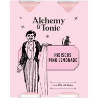 Alchemy & Tonic Hibiscus Pink Lemonade (4x250ml)
