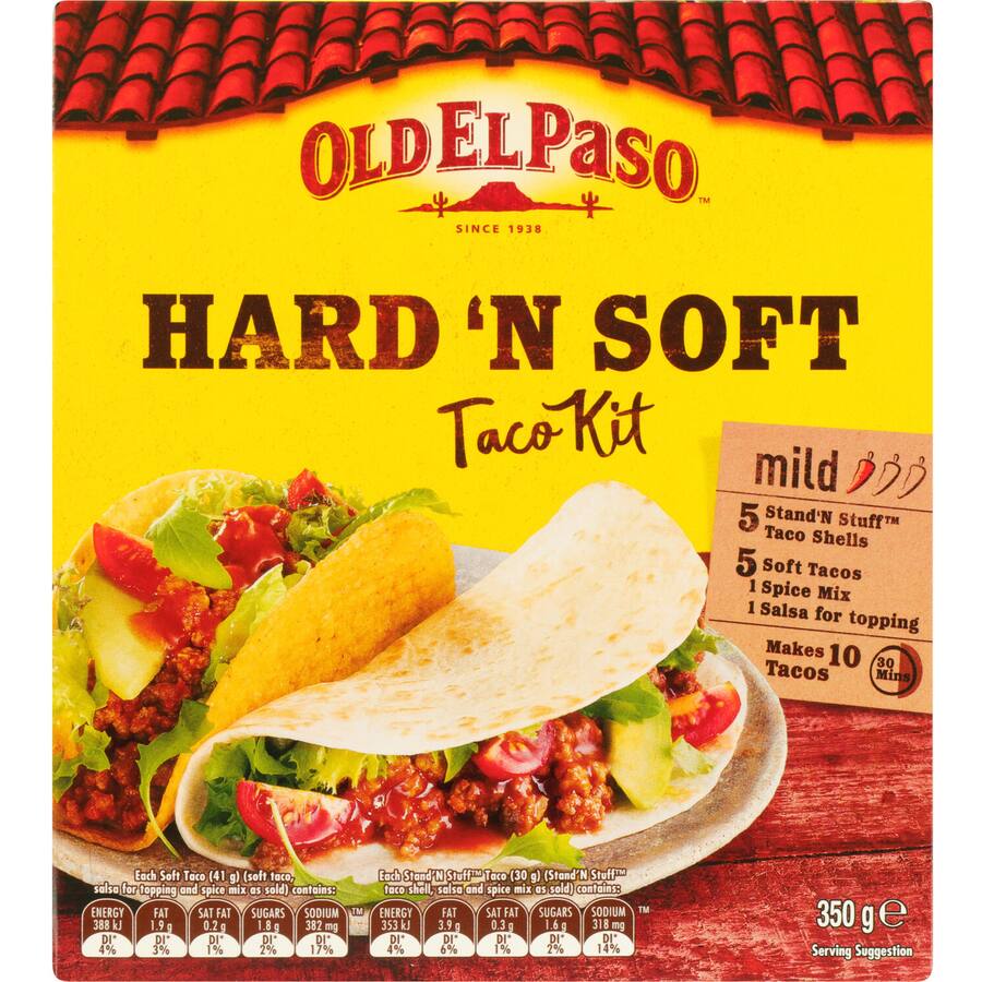 Old El Paso Hard N Soft Taco Kit Sweet Paprika & Tomato