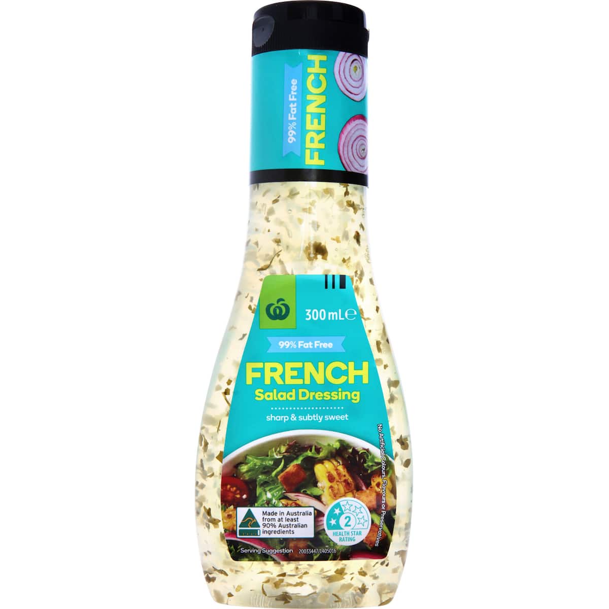 Woolworths Dressing Fat Free French 300ml bunch
