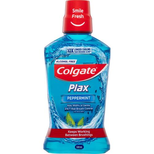 Colgate Plax Antibacterial Mouthwash Rinse Peppermint