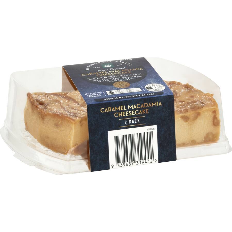 Woolworths Cheesecake Caramel Macadamia