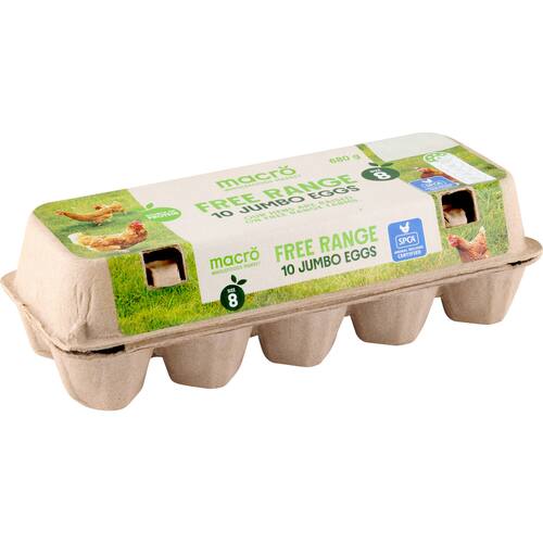 Macro Eggs Free Range Size 8