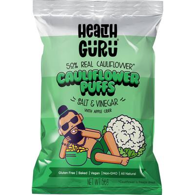 health guru cauliflower puffs salt & vinegar
