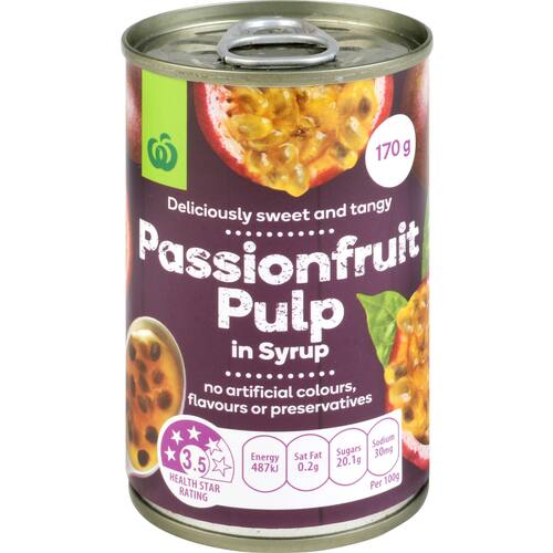 Woolworths Passionfruit Pulp In Syrup