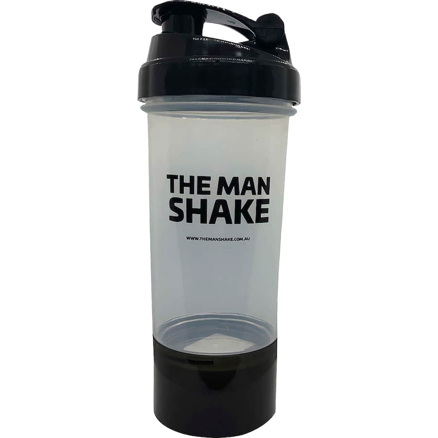 The Man Shake Protein Shaker Black