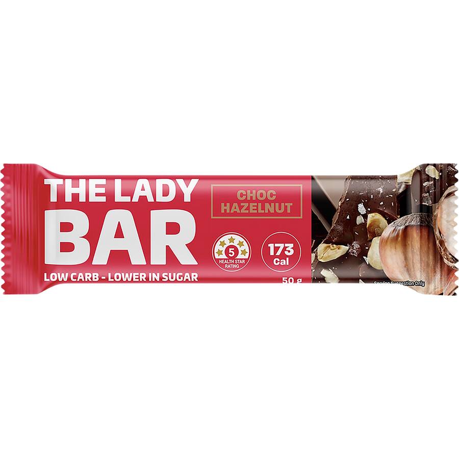 The Lady Bar Protein Bar Choc Hazelnut Low Sugar