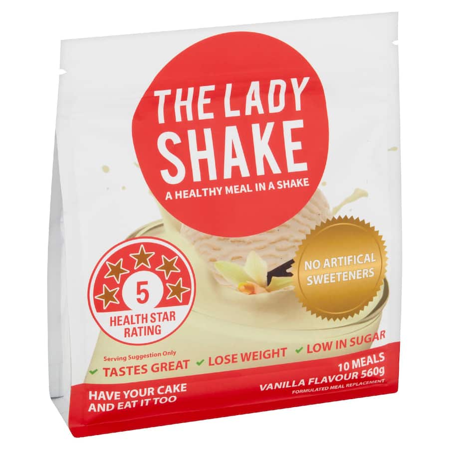 The Lady Shake Meal Replacement Vanilla Low Sugar