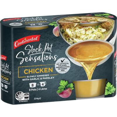 continental chicken stock pot concentrate 8 x 28g