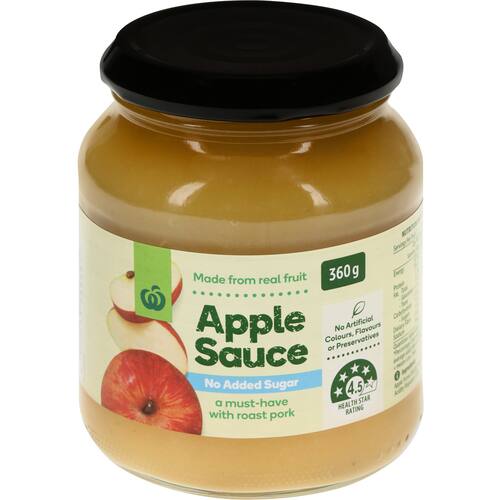 Woolworths Apple Sauce No Added Sugar