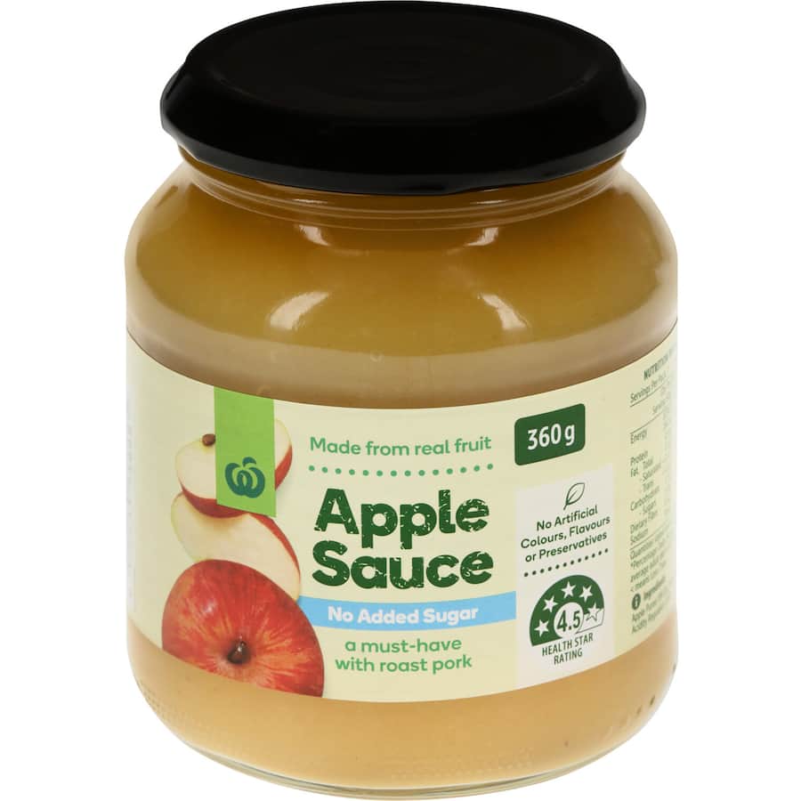 Woolworths Apple Sauce No Added Sugar