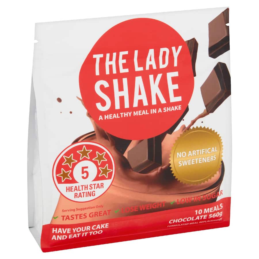 The Lady Shake Meal Replacement Chocolate Low Sugar