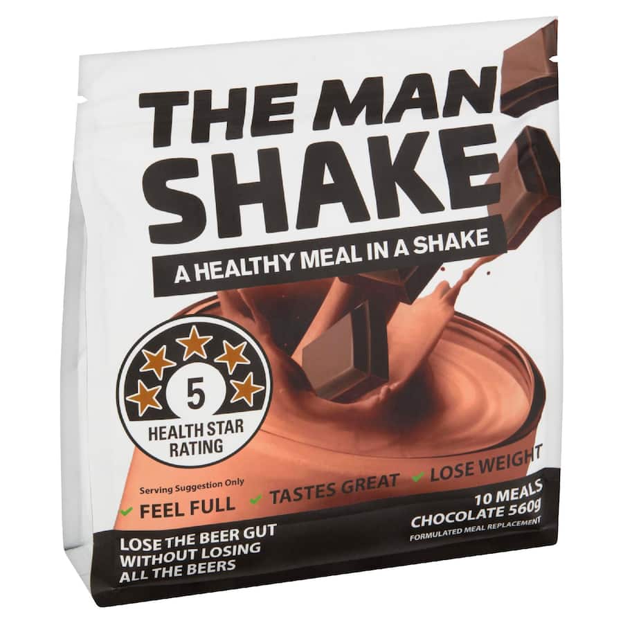 The Man Shake Meal Replacement Chocolate Low Sugar
