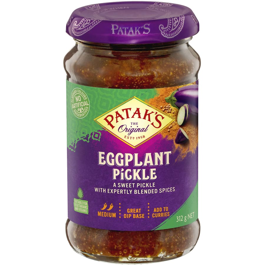 Pataks Pickles Eggplant Sweet Medium