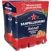 san pellegrino sparkling fruit drink aranciata rossa (4pk)