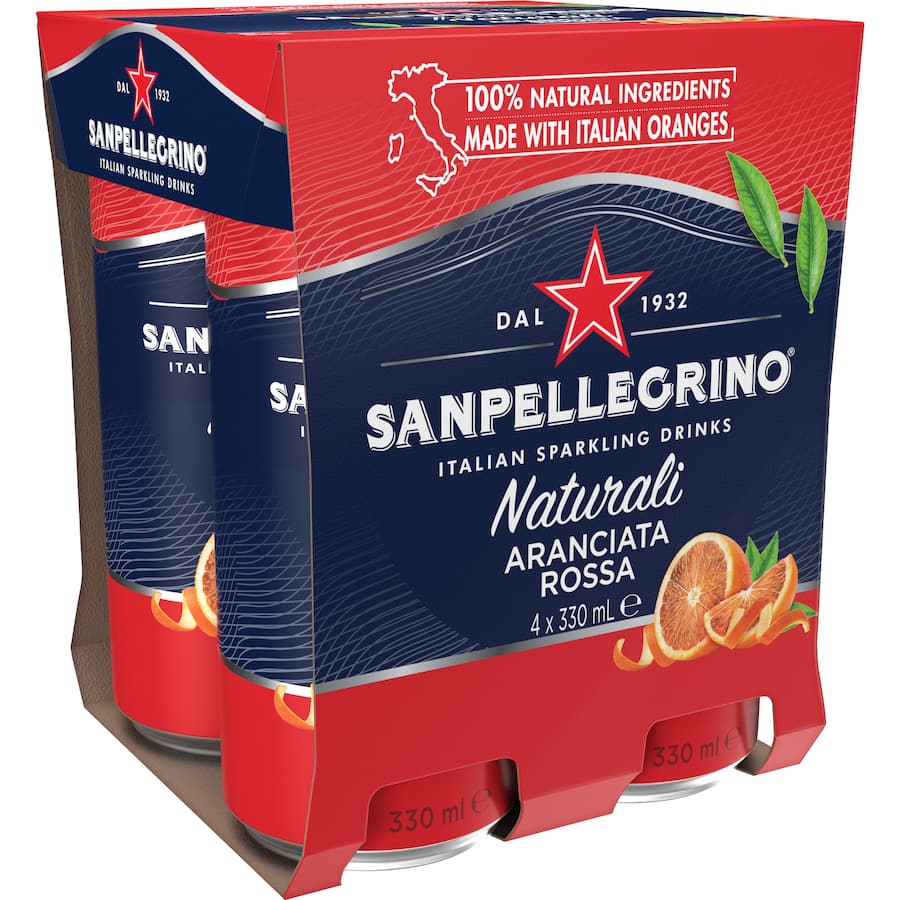 San Pellegrino Sparkling Fruit Drink Aranciata Rossa