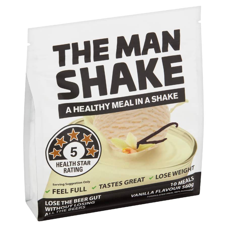 The Man Shake Meal Replacement Vanilla Low Sugar