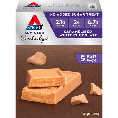 atkins endulge chocolate snack white chocolate low carb