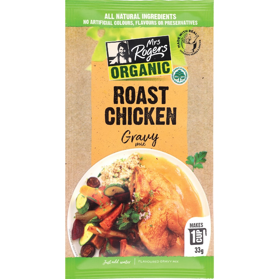 Mrs Rogers Organic Gravy Mix Roast Chicken