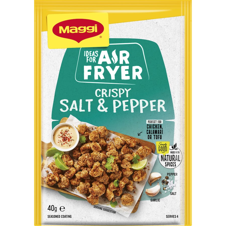 Maggi Air Fryer Recipe Base Seasoned Coating Salt & Pepper