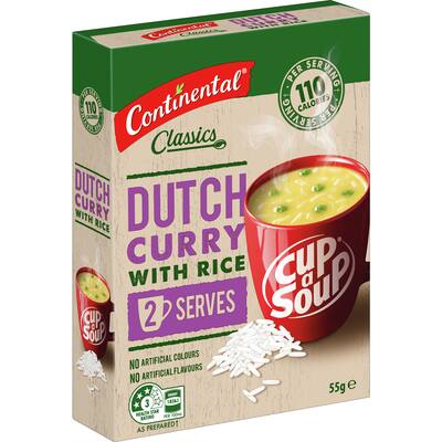 continental classics cup a soup dutch curry with rice