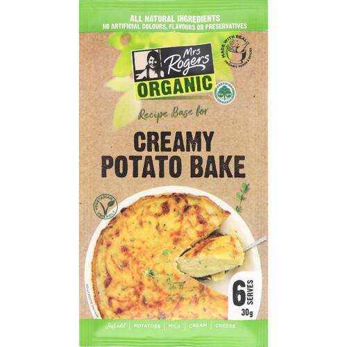 Mrs Rogers Organic Recipe Base Creamy Potato Bake
