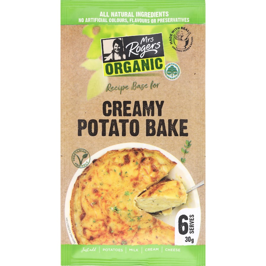 Mrs Rogers Organic Recipe Base Creamy Potato Bake