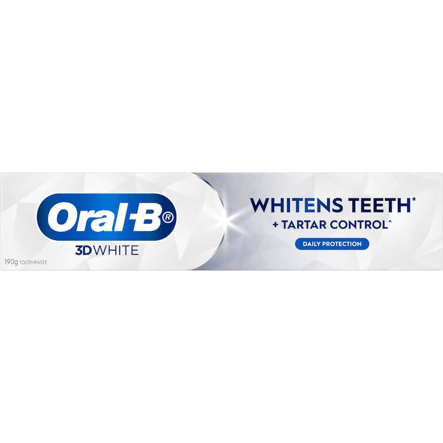 Oral B 3D White Toothpaste Strengthens Enamel