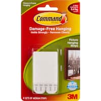 3m command hooks & hangers medium interlocking strips