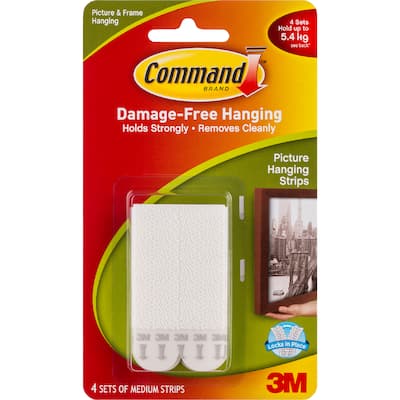3m command hooks & hangers medium interlocking strips