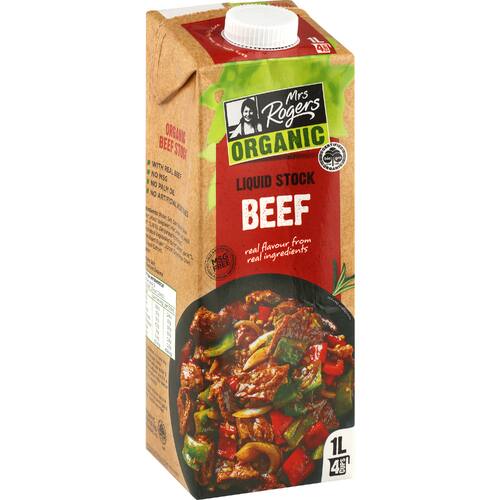 Mrs Rogers Organic Beef Stock Liquid